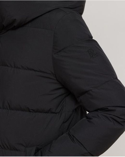 Ralph Lauren Black Hooded Down Coat