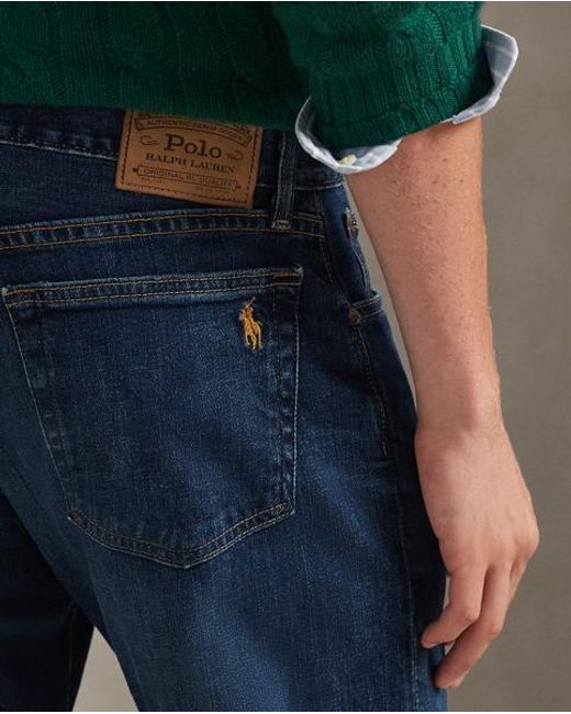 Polo Ralph Lauren Blue Hampton Straight Stretch Jean for men