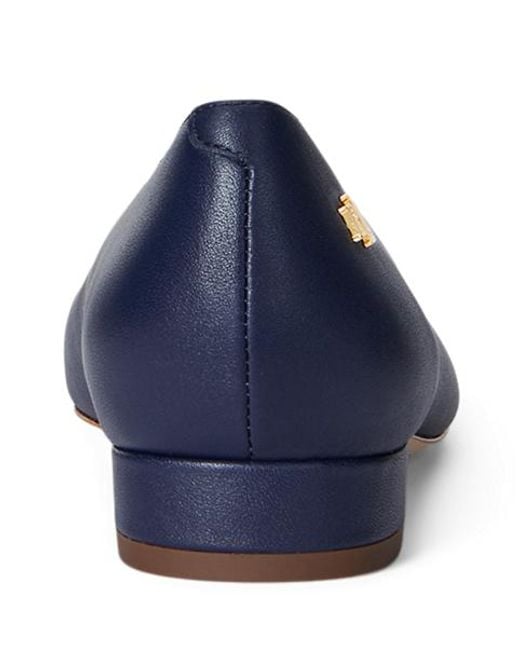 Ralph Lauren Blue Ballerina Emellie Aus Nappaleder