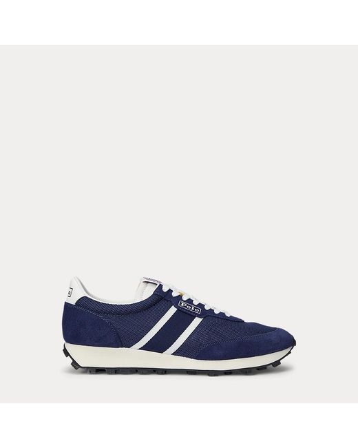 Polo Ralph Lauren Wildleder-Mesh-Sneaker Prl Trail 100 in Blue für Herren