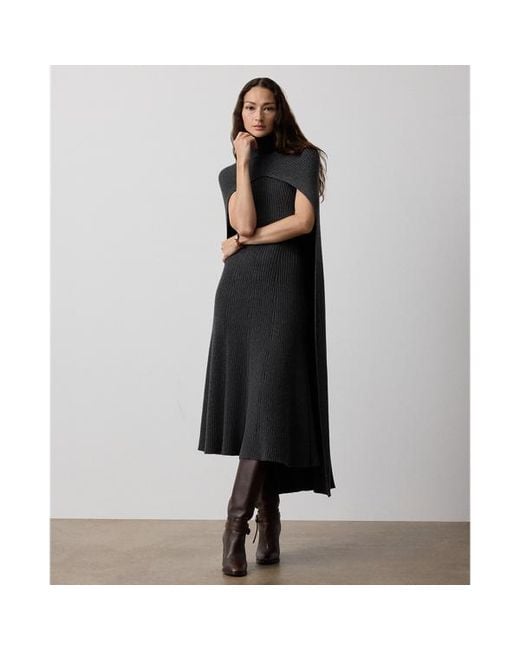 Ralph Lauren Black Ralph Lauren Cashmere-Blend Sweater Day Dress