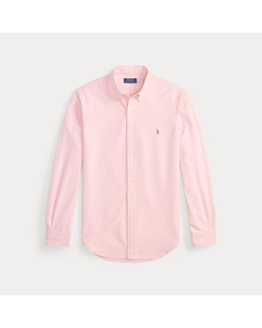 Polo Ralph Lauren Pink Slim Fit Oxford Shirt for men