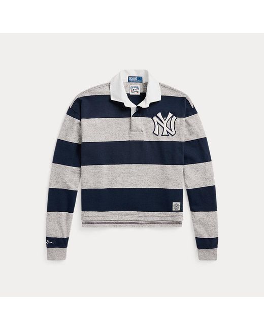 Polo Ralph Lauren Blue Lauren Yankees Rugby Shirt