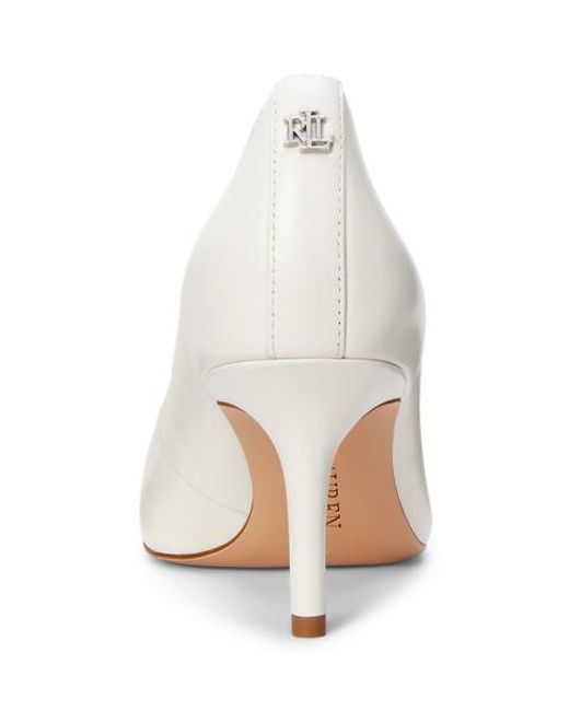 Escarpins Lanette En Cuir Nappa Ralph Lauren en coloris White