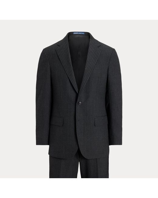 Polo Ralph Lauren Black Polo Tailored Fit Striped Wool Suit for men