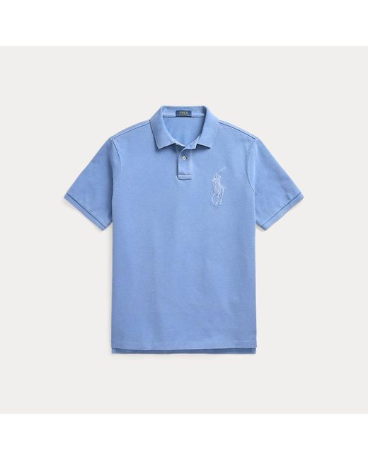 Polo Ralph Lauren Classic-Fit Piqué-Poloshirt mit Big Pony in Blue für Herren