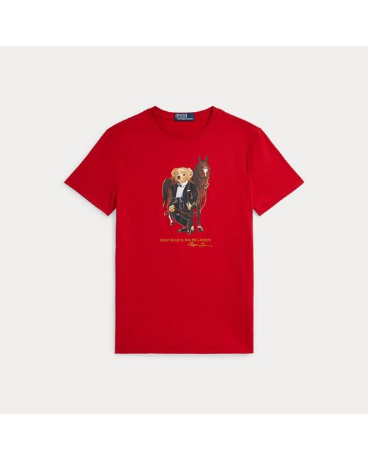 Polo Ralph Lauren Red Polo Bear Cotton T-Shirt for men