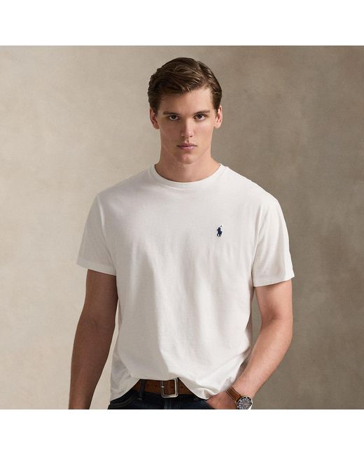 Polo Ralph Lauren White Classic Fit Jersey Crewneck T-shirt for men