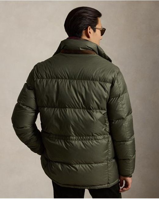 Polo Ralph Lauren Green The Decker Matte Down Coat for men