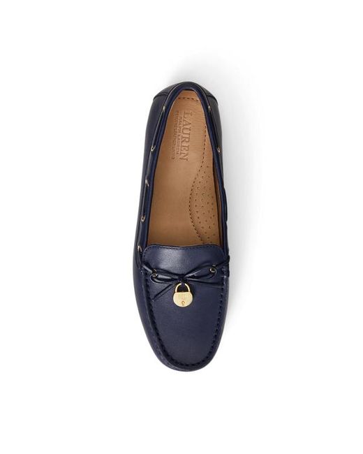 Mocassini Wylie in cuoio nappa di Ralph Lauren in Blue