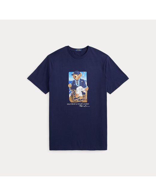 Polo Ralph Lauren Blue Polo Bear Jersey T-Shirt for men