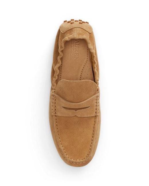 Ralph Lauren Brown Wynnie Sheep-Suede Driver