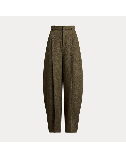 Ralph Lauren Green Harlo Broken-Twill Trouser