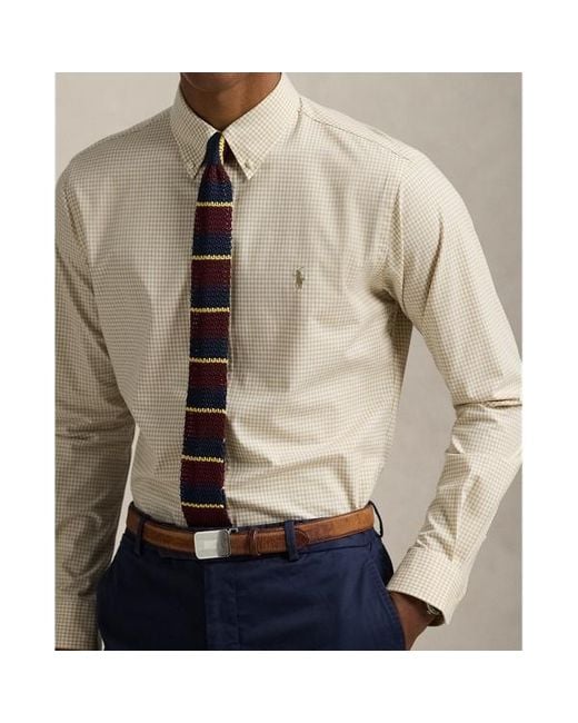 Polo ralph lauren poplin shirt slim fit white online
