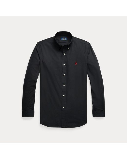 Polo Ralph Lauren Custom-Fit Hemd aus Stretchpopeline in Black für Herren
