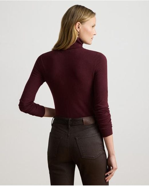 Ralph Lauren Red Roll Neck Jumper