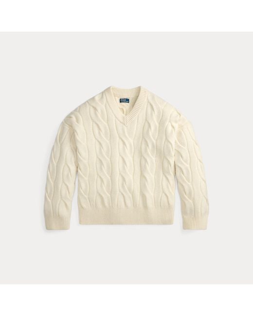 Jersey De Cachemira Y Lana Polo Ralph Lauren de color Natural