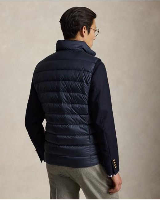 Polo Ralph Lauren Blue The Colden Packable Down Vest for men