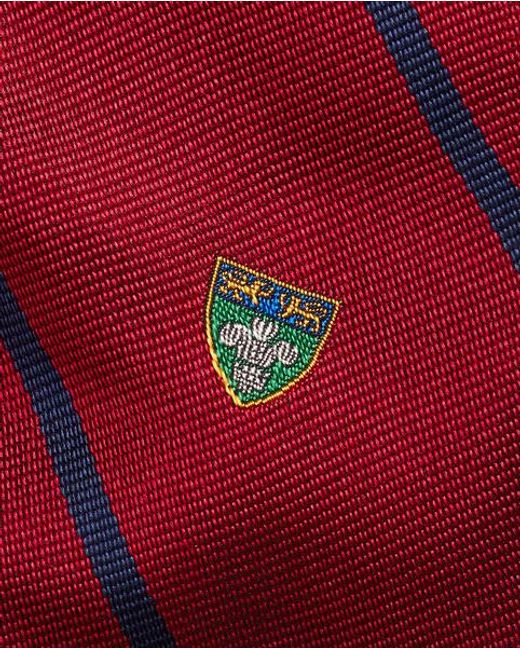 Polo Ralph Lauren Red Striped Silk Club Tie for men
