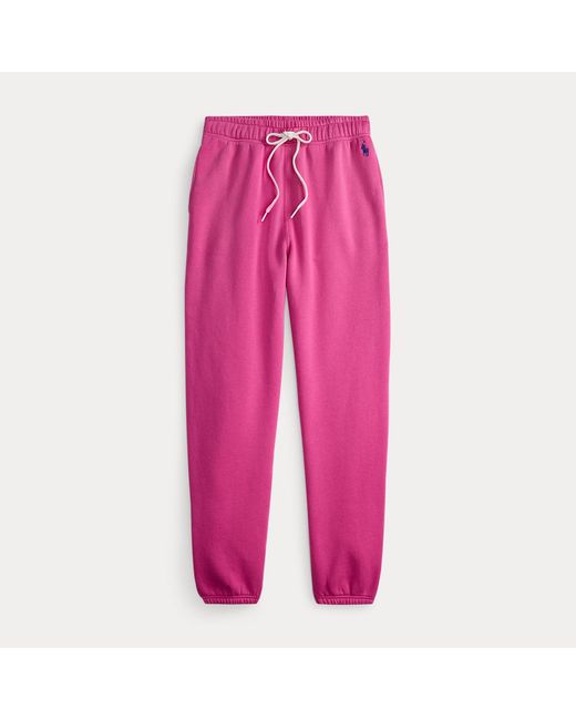 Polo Ralph Lauren Pink Drawstring Fleece Tracksuit Bottoms