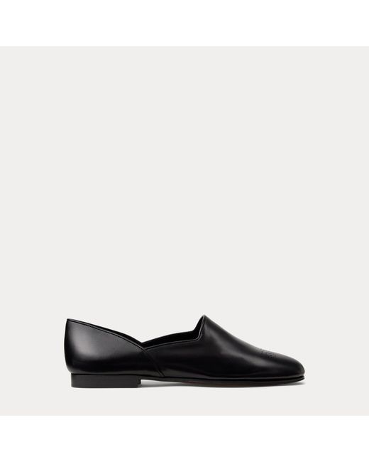 Ralph Lauren Black Ralph Lauren Bronwen Calfskin Slipper