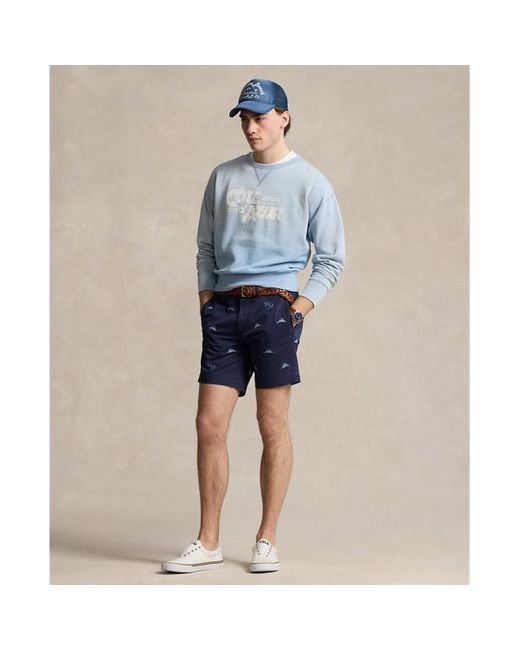Polo Ralph Lauren Straight Fit Stretch Chino Short 20,3 Cm in het Blue voor heren