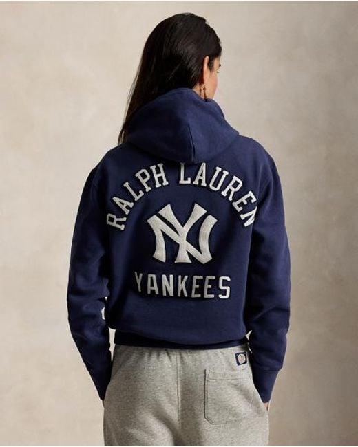 Polo Ralph Lauren Blue Polo Ralph Lauren Lauren Yankees Hoodie for men