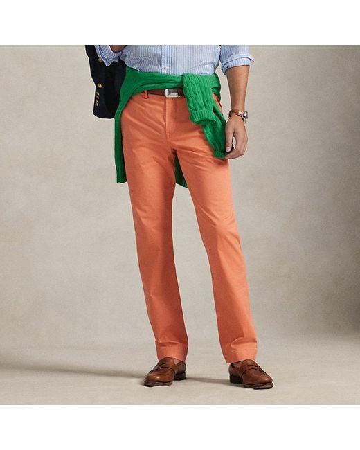 Polo Ralph Lauren Orange Stretch Straight Fit Chino Trouser for men