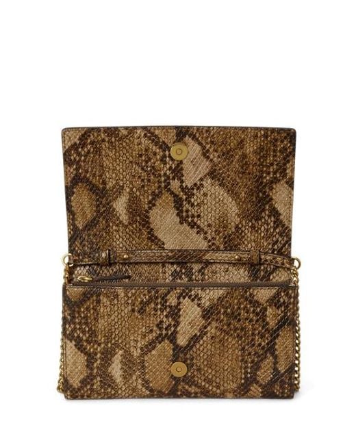 Ralph Lauren Metallic Embossed Medium Adair Ii Crossbody