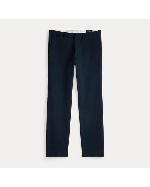 Polo Ralph Lauren Blue Manhasset Stretch Straight Chino Trouser for men
