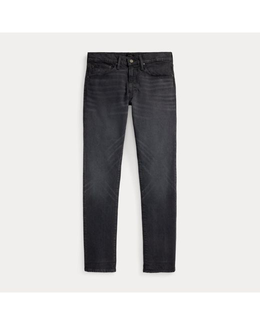 Jeans Sullivan Slim stretch con pony di Polo Ralph Lauren in Black da Uomo