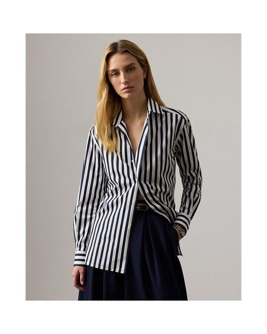 Ralph Lauren Multicolor Capri Relaxed Fit Striped Cotton Shirt