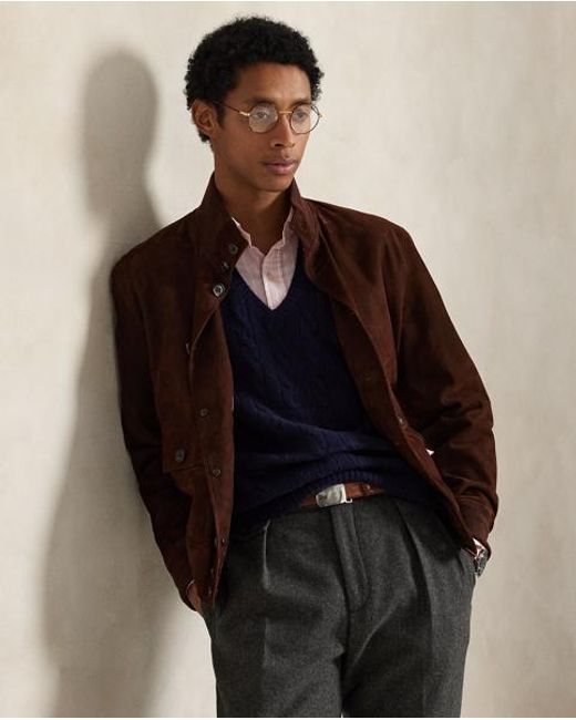 Polo Ralph Lauren Woll-Kaschmir-Pullunder Mit Zopfmuster in Blue für Herren