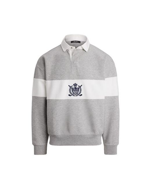 Ralph Lauren Gray Ralph Lauren Relaxed Fit Crest Rugby Sweatshirt for men