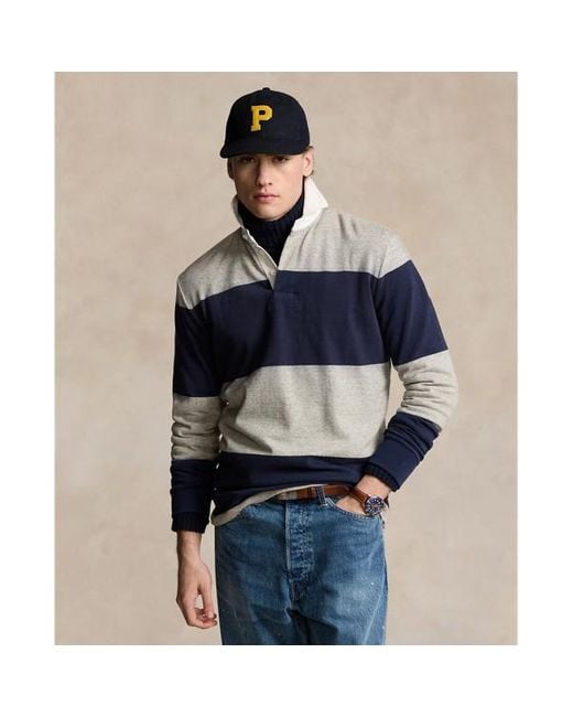 Ralph Lauren Blue The Iconic Rugby Shirt for men