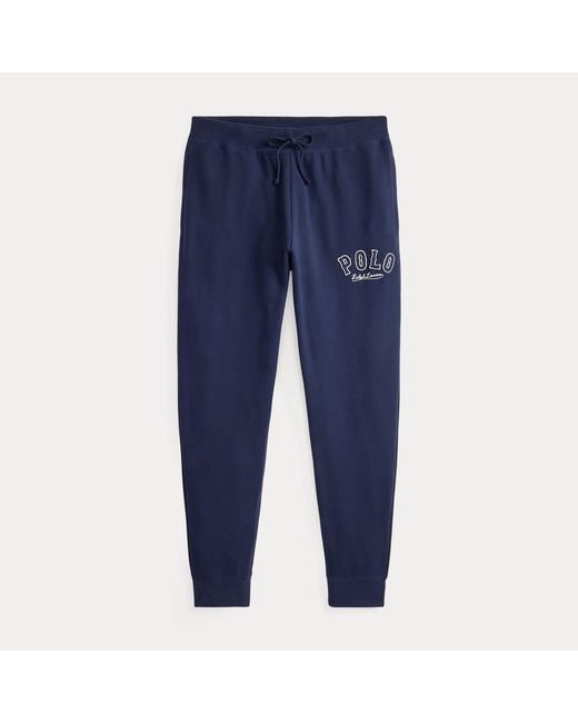 Polo Ralph Lauren Blue The Rl Fleece Western Logo Jogging Bottoms for men