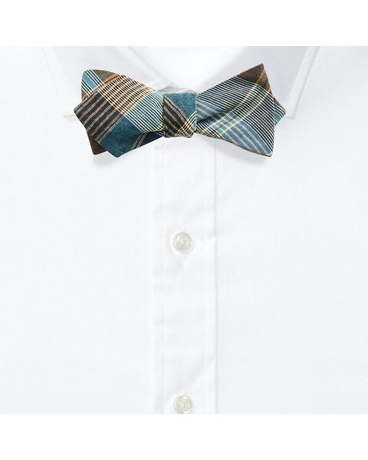 Polo Ralph Lauren Green Plaid Cotton Bow Tie for men