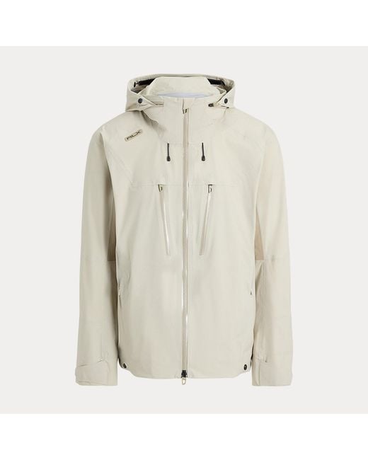 Ralph Lauren White Hooded Rain Jacket for men