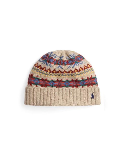 Polo Ralph Lauren Multicolor Ralph Lauren Fair Isle Wool-Blend Beanie for men