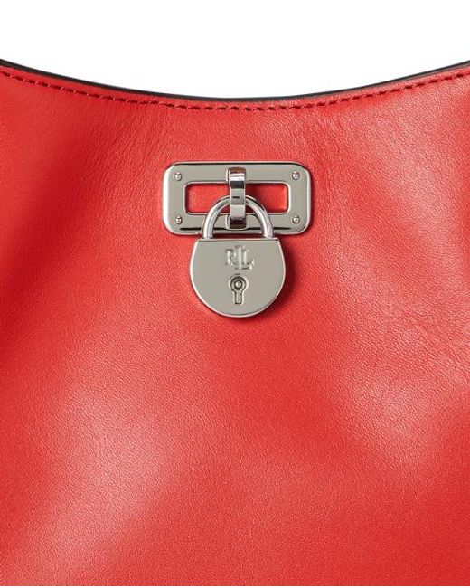 Ralph Lauren Multicolor Kleine Schultertasche Tanner Aus Leder