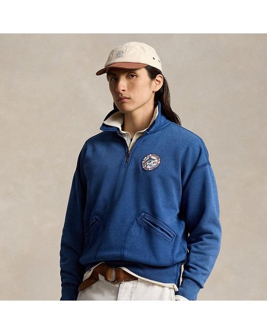 Polo Ralph Lauren Vintage-Fit Grafik-Sweatshirt Mit Kragen in Blue für Herren