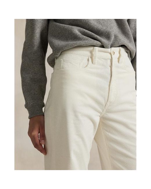 Pantaloni in velluto di cotone a coste di Polo Ralph Lauren in Black