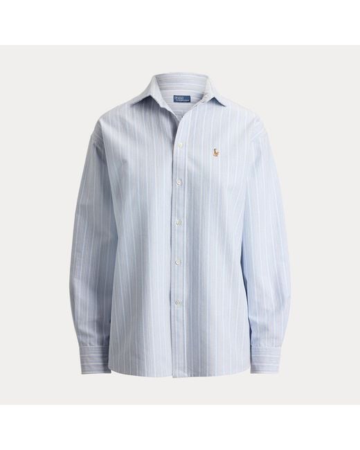 Polo Ralph Lauren Blue Relaxed Fit Cotton Oxford Shirt