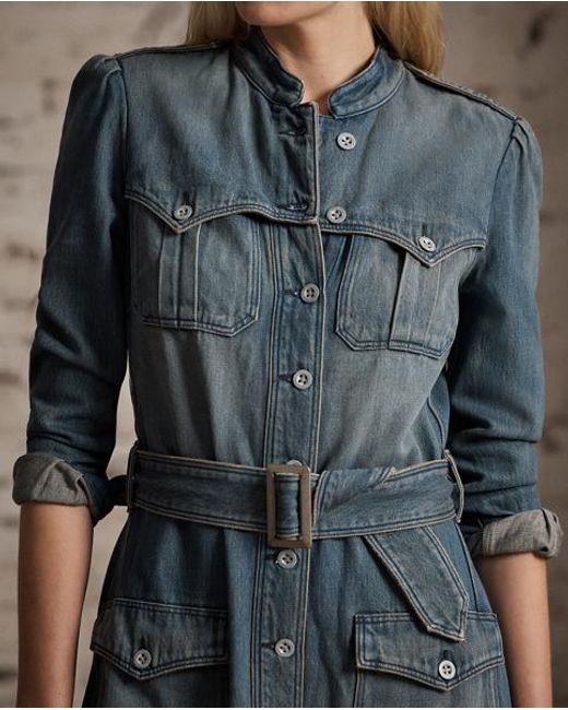 RRL Blue Denim Dress