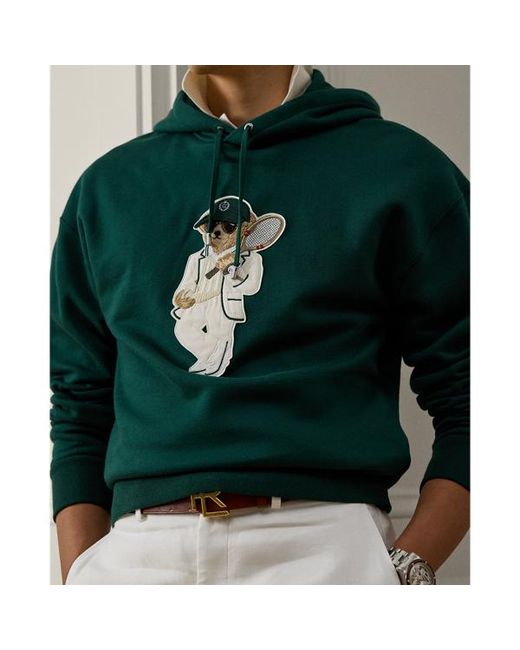 Ralph Lauren Green Ralph Lauren Polo Bear Fleece Hoodie for men