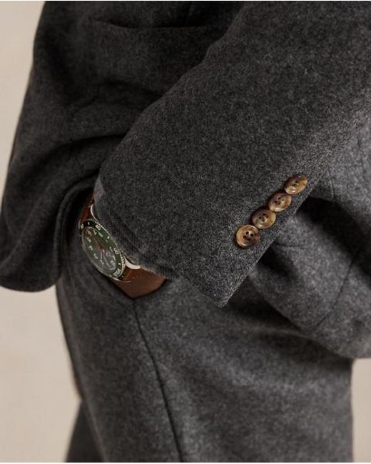 Polo Ralph Lauren Gray Polo Soft Modern Fit Knit Flannel Jacket for men