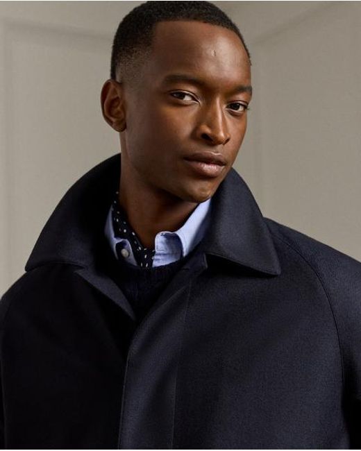 Ralph Lauren Black Waldridge Wool-Cashmere Walking Coat for men