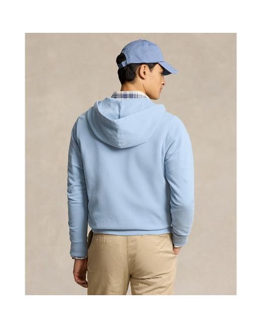 Polo Ralph Lauren Blue Loopback Fleece Full-zip Hoodie for men
