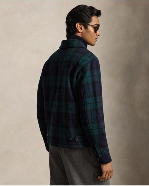 Polo Ralph Lauren Blue The Langdon Plaid Tweed Jacket for men