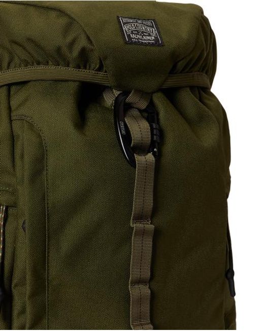 Polo Ralph Lauren Black Nylon Oxford Outdoor Backpack for men